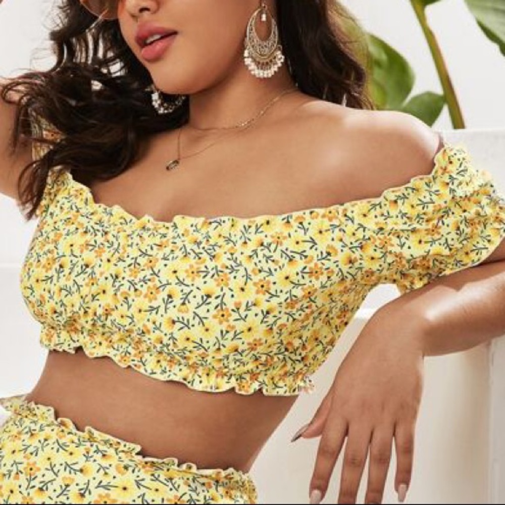 Floral BIKINI TOP ONLY!